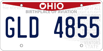 OH license plate GLD4855