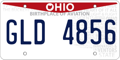 OH license plate GLD4856
