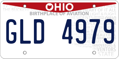 OH license plate GLD4979