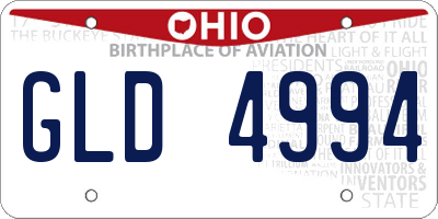 OH license plate GLD4994