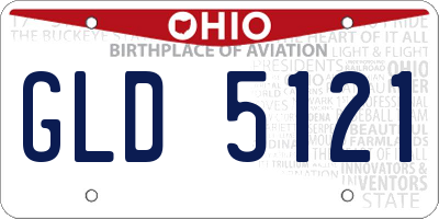 OH license plate GLD5121