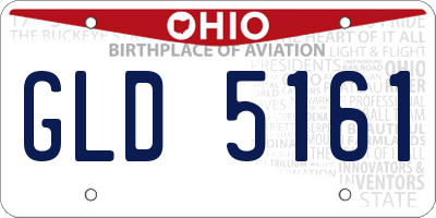 OH license plate GLD5161