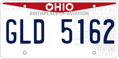 OH license plate GLD5162