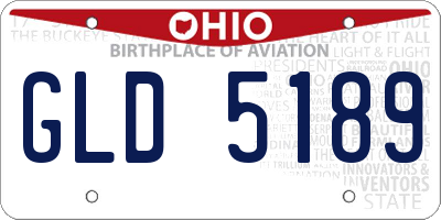 OH license plate GLD5189