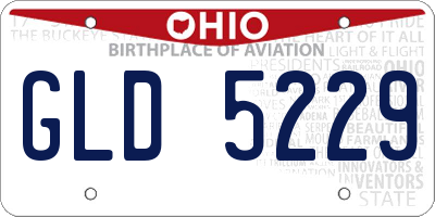 OH license plate GLD5229