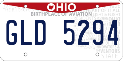 OH license plate GLD5294