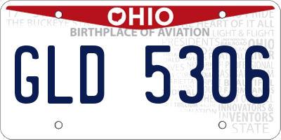 OH license plate GLD5306