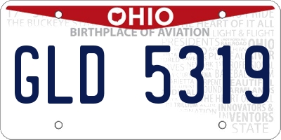 OH license plate GLD5319