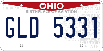 OH license plate GLD5331