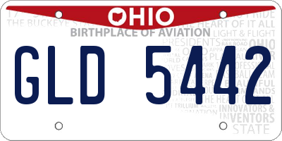 OH license plate GLD5442