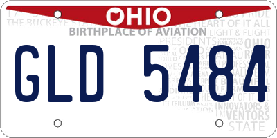 OH license plate GLD5484