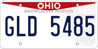 OH license plate GLD5485