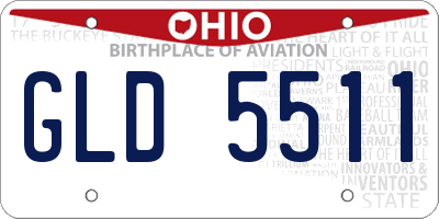 OH license plate GLD5511