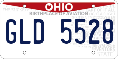 OH license plate GLD5528