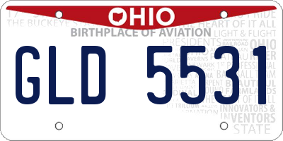 OH license plate GLD5531
