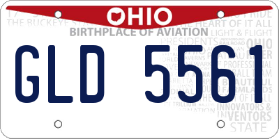 OH license plate GLD5561