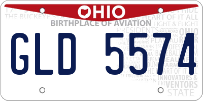 OH license plate GLD5574
