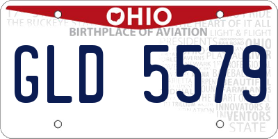 OH license plate GLD5579