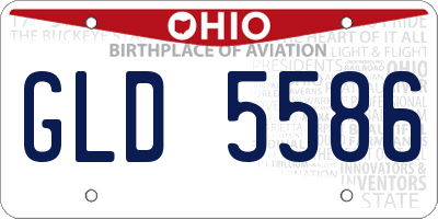OH license plate GLD5586