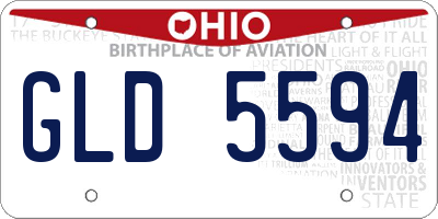 OH license plate GLD5594