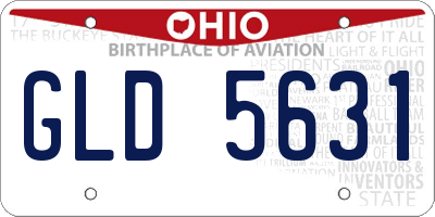 OH license plate GLD5631