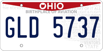 OH license plate GLD5737