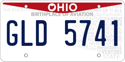 OH license plate GLD5741