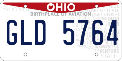 OH license plate GLD5764
