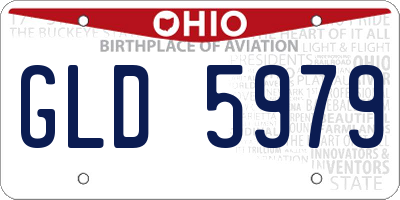 OH license plate GLD5979