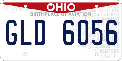 OH license plate GLD6056