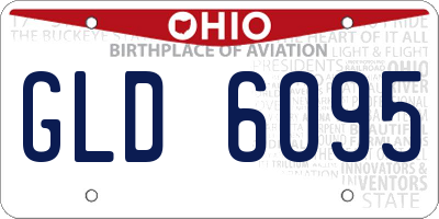 OH license plate GLD6095