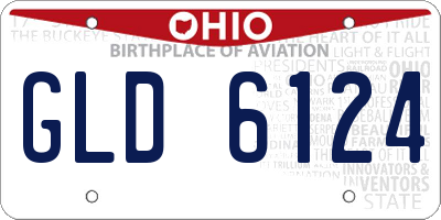 OH license plate GLD6124