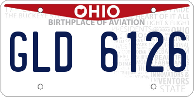 OH license plate GLD6126