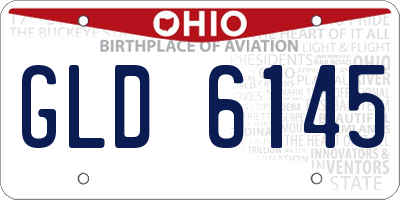 OH license plate GLD6145