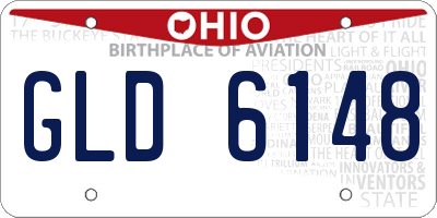 OH license plate GLD6148