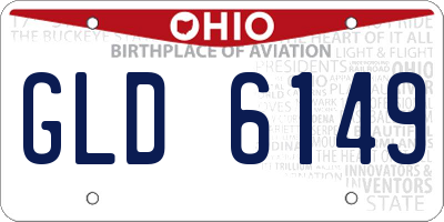 OH license plate GLD6149