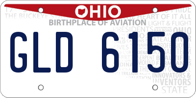 OH license plate GLD6150