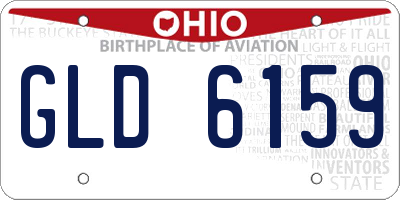 OH license plate GLD6159