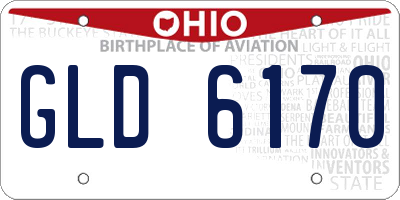 OH license plate GLD6170