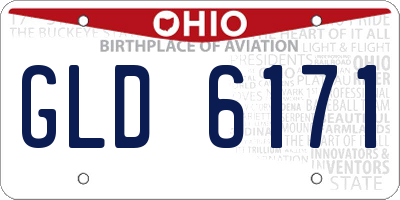 OH license plate GLD6171