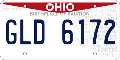OH license plate GLD6172