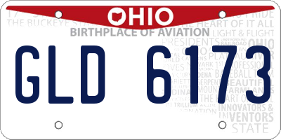 OH license plate GLD6173