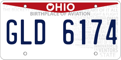 OH license plate GLD6174