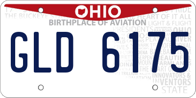 OH license plate GLD6175