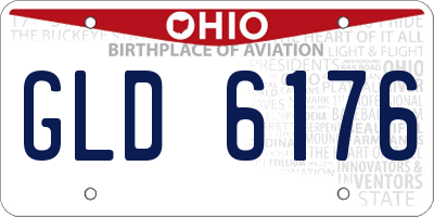 OH license plate GLD6176