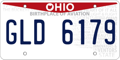 OH license plate GLD6179