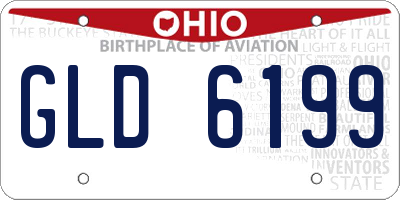 OH license plate GLD6199