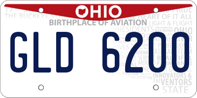 OH license plate GLD6200