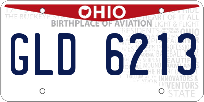 OH license plate GLD6213