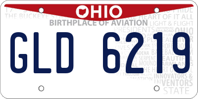 OH license plate GLD6219